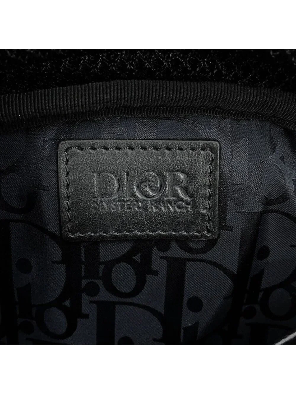 Dior Shoulder Bag Nylon Leather Mystery Lunch Collaboration Black